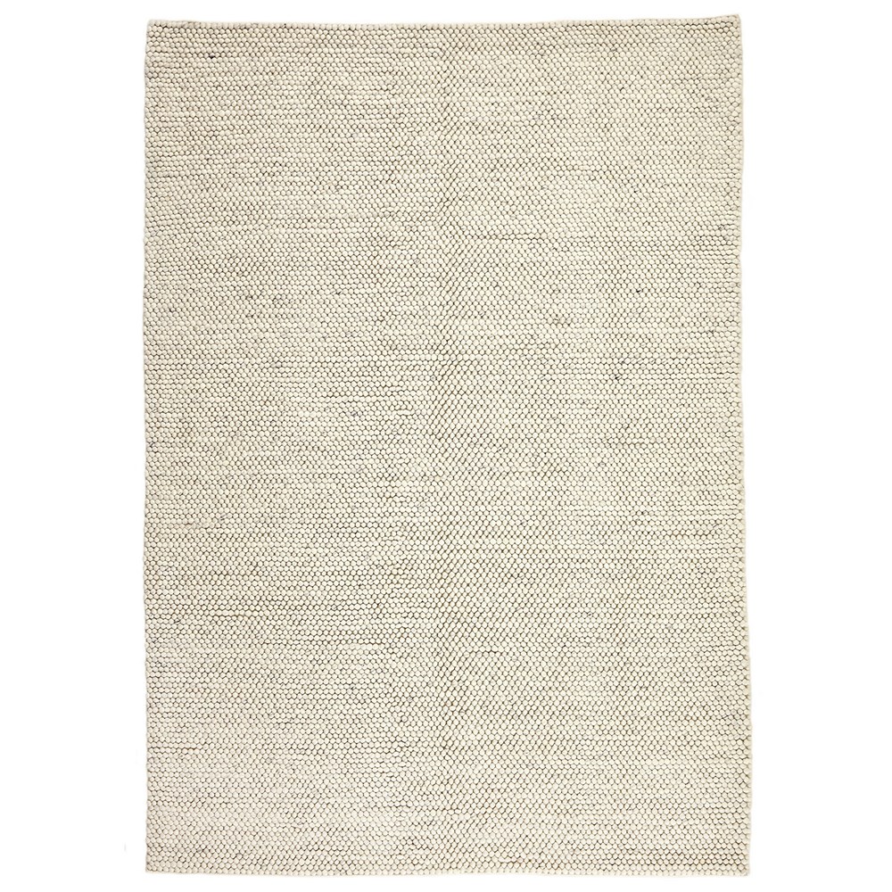 Globe Modern Loop Weave Wool UD 989 Rug in Light Grey